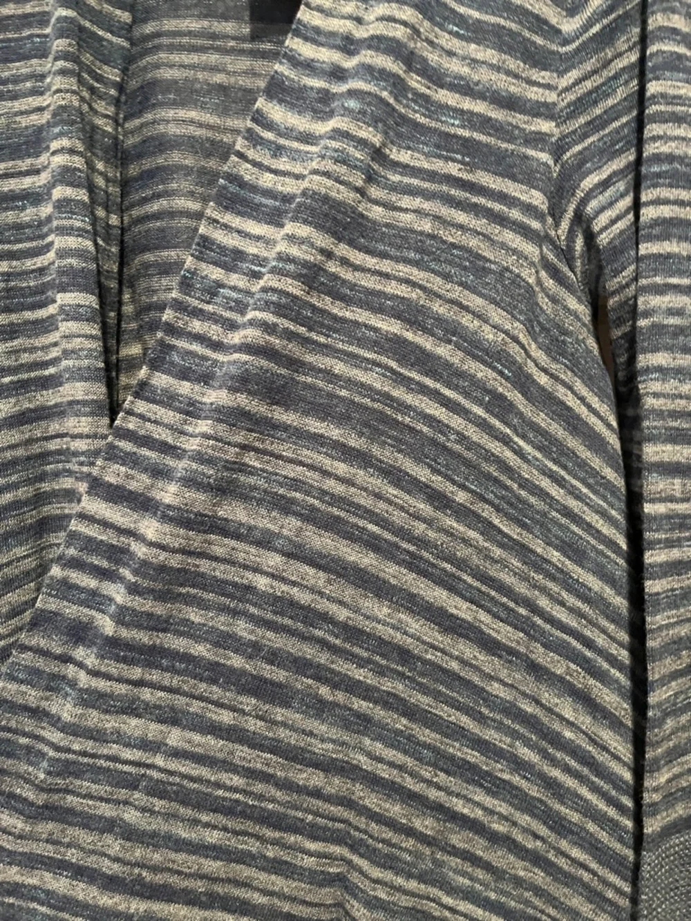 Dana Buchman Blue Striped Open Drape Cardigan new with tags XL sweater top